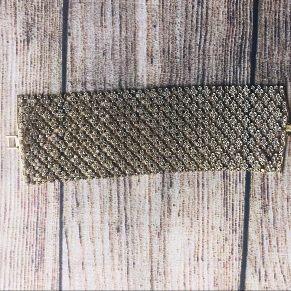 Bebe Diamond Cuff Bracelet Plated in Gold - Picture 8 of 8